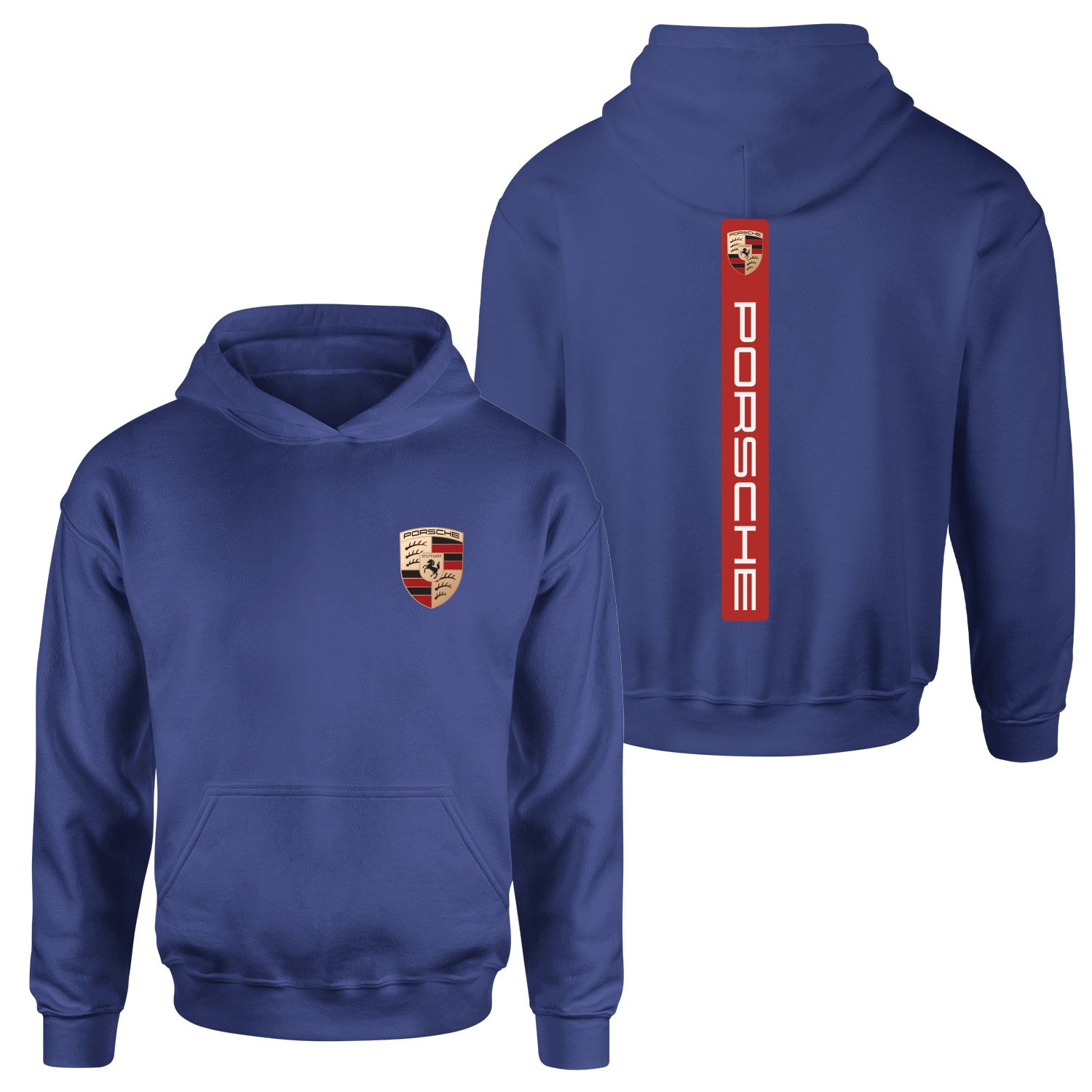 Porsche V Graphic Guards Red Hoodie M - İndigo Mavisi