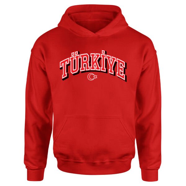 Türkiye 2026 Varsity Hoodie S - Kırmızı