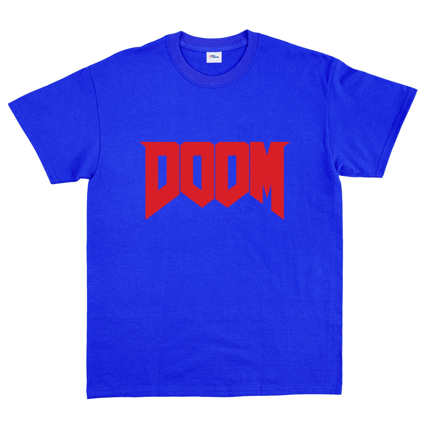 DOOM Tişört L - Mavi