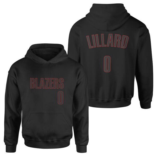 Damien Lillard Blazers Forma Hoodie S - Siyah