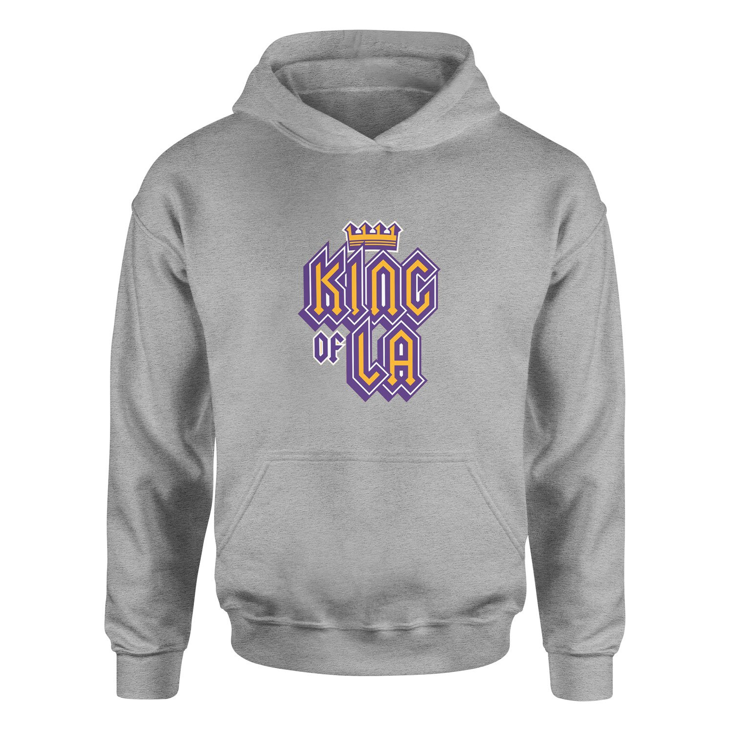 King of LA Hoodie S - Gri