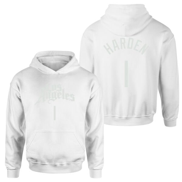 James Harden 1 Los Angeles Jersey Hoodie M - Beyaz