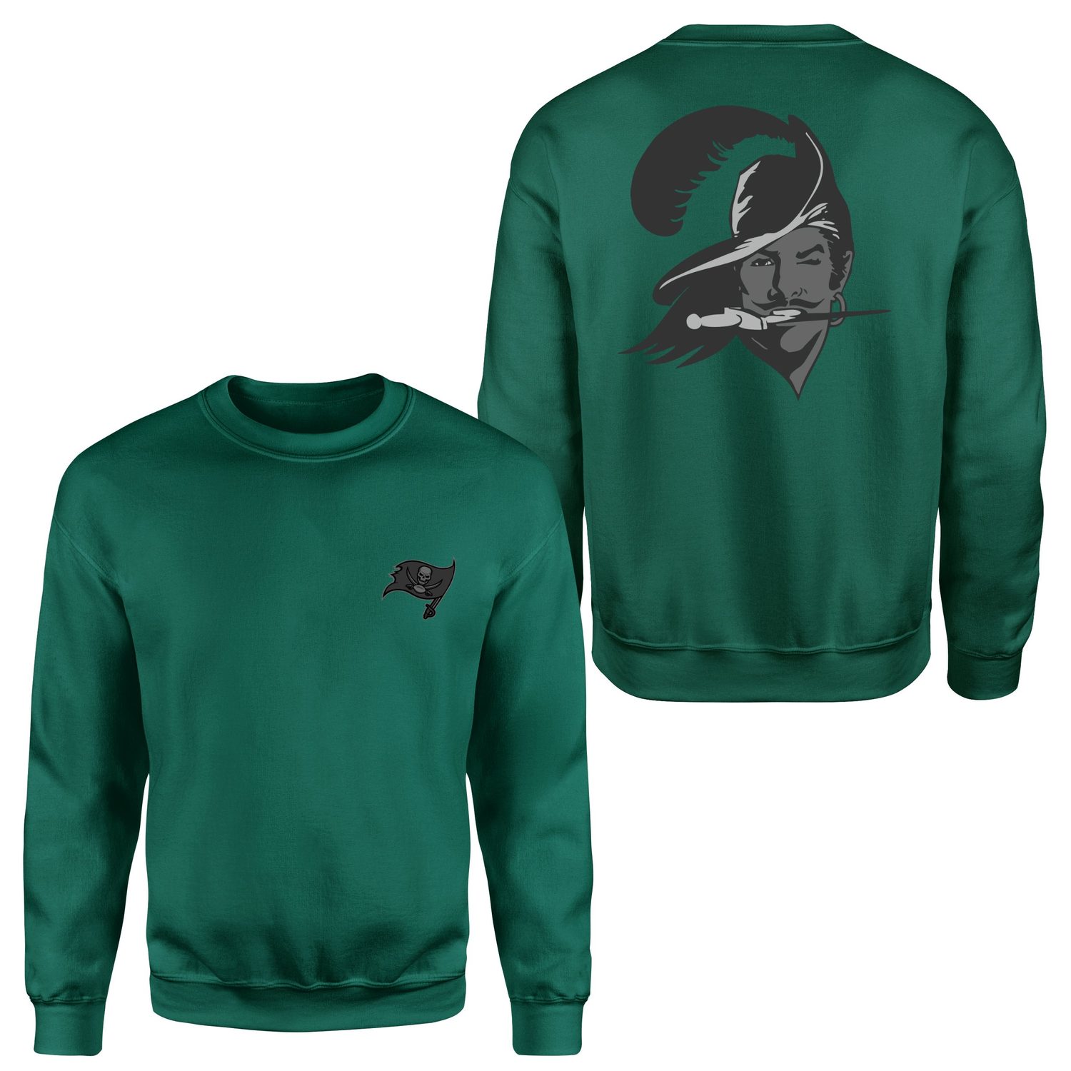 Tampa Bay Buccaneers Pirate Mode Sweatshirt XXL - Nefti Yeşili
