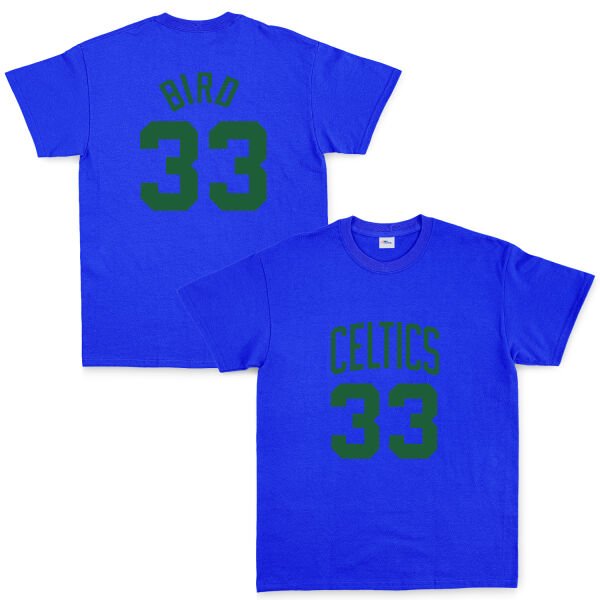 Larry Bird 33 Boston Forma Tişört XL - Mavi