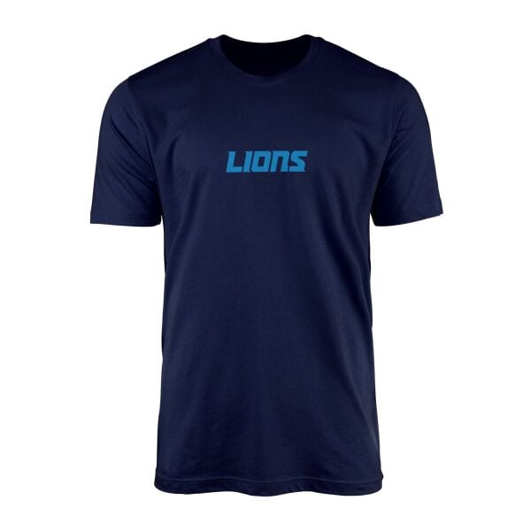 DET LIONS Iconic Tişört L - İndigo Mavisi | OUTLET