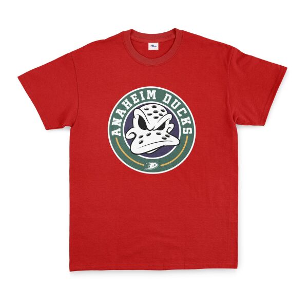 Anaheim Ducks Vintage Tişört M - Kırmızı