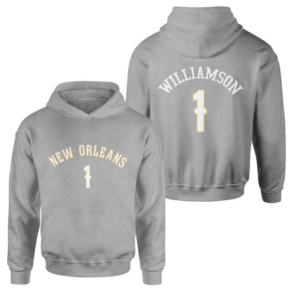Zion Williamson New Orleans Forma Hoodie M - Gri