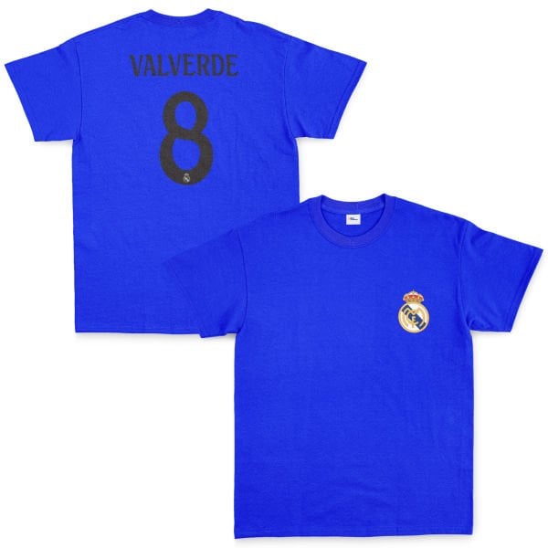 Federico Valverde Real Madrid Forma Tişört XL - Mavi