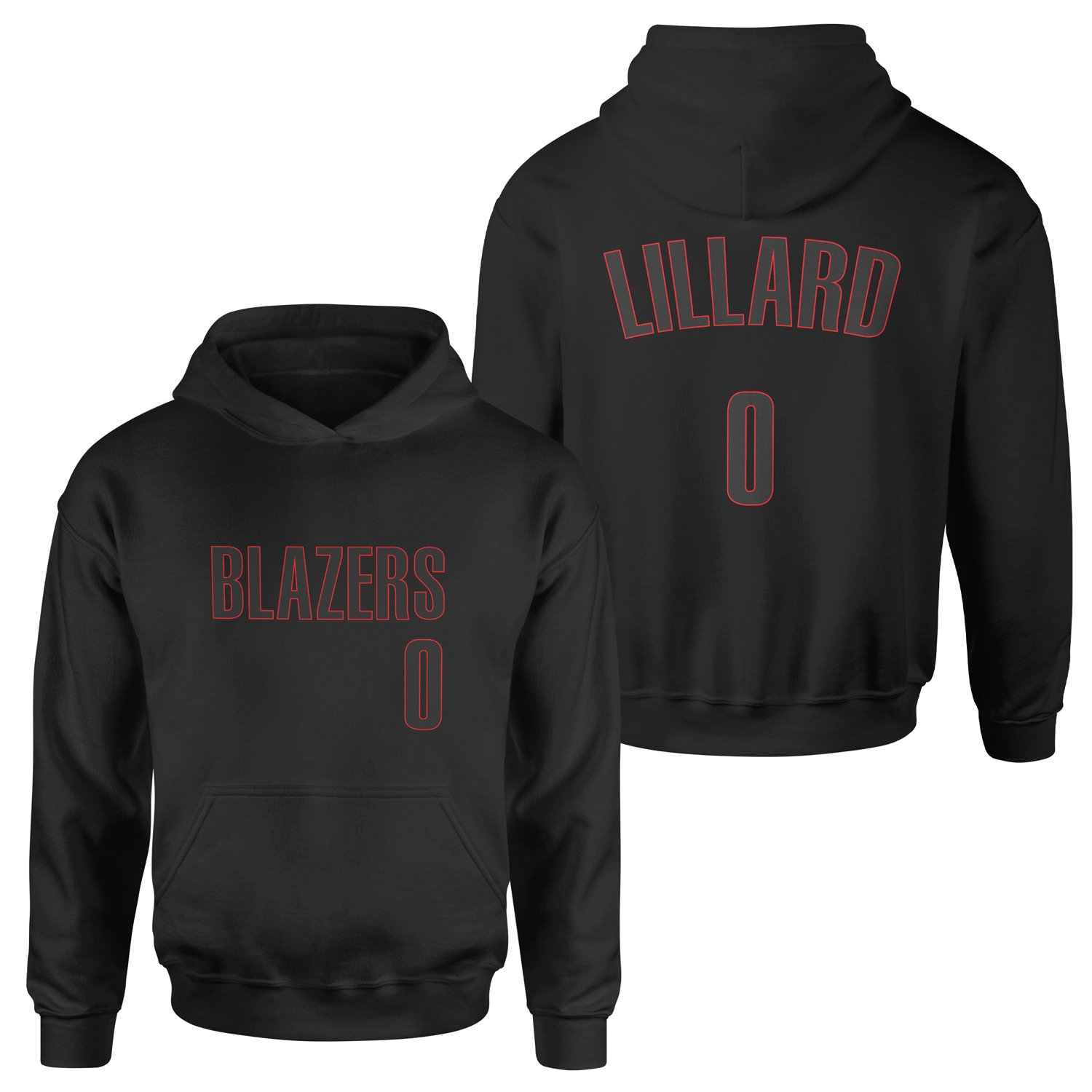 Damien Lillard Blazers Forma Hoodie L - Siyah