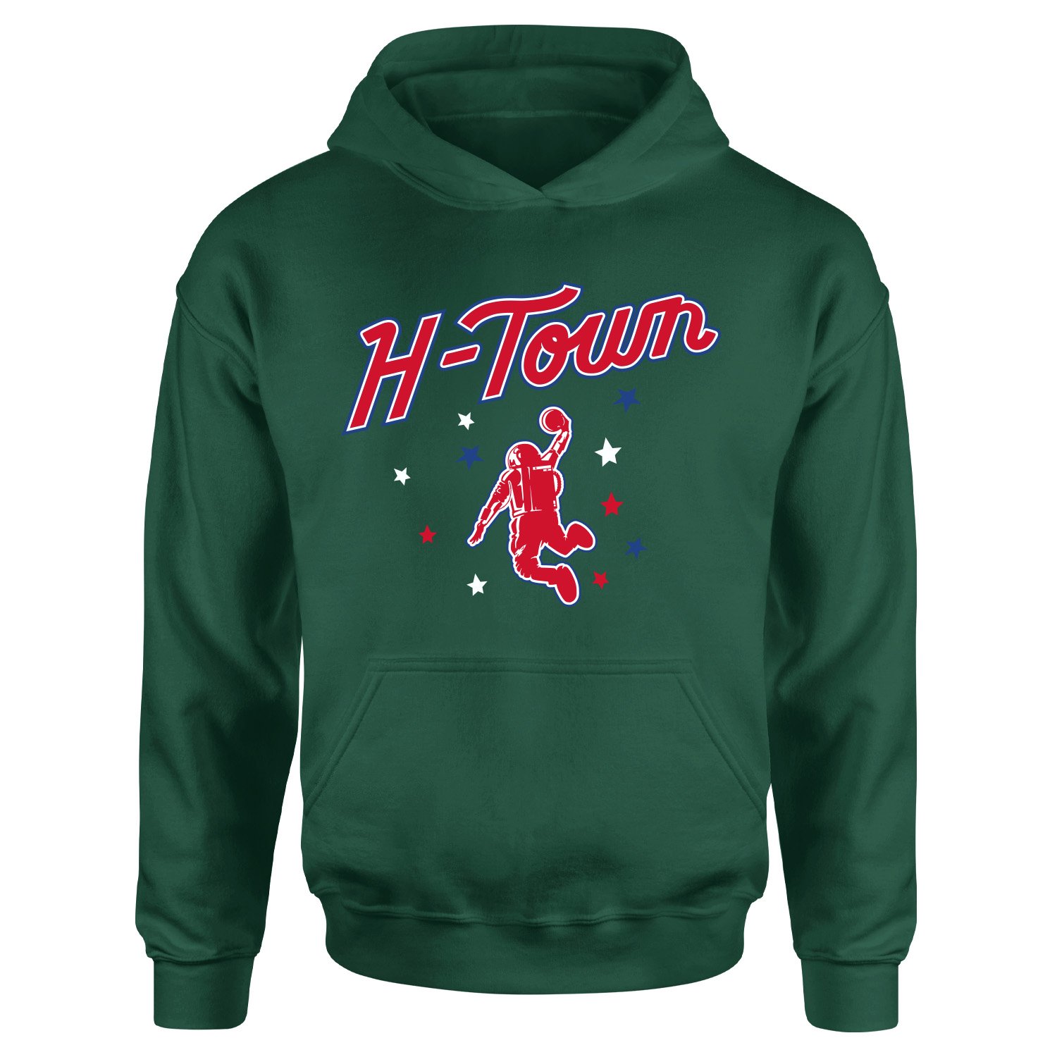 H-TOWN Rockets Hoodie S - Nefti Yeşili