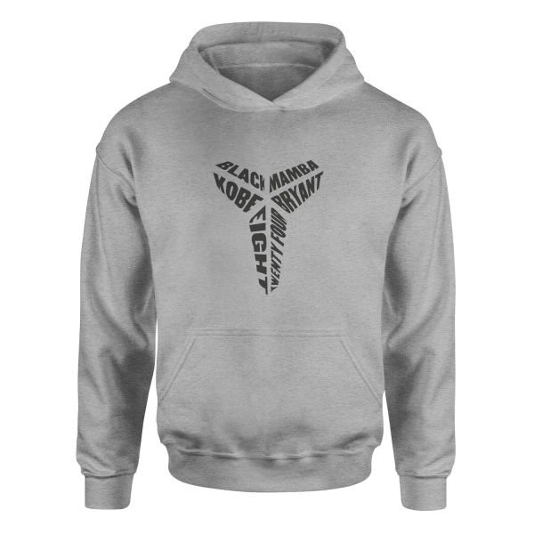 Black Mamba Kobe Bryant 8-24 Hoodie S - Gri