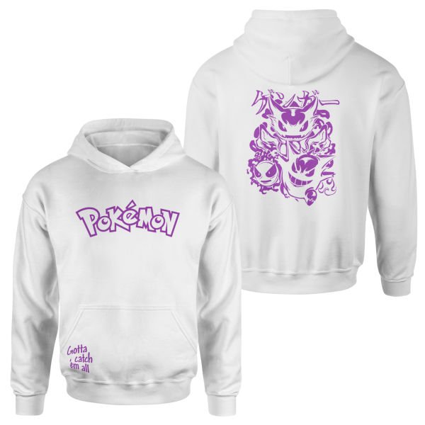 POKEMON Gengar SE Hoodie L - Beyaz