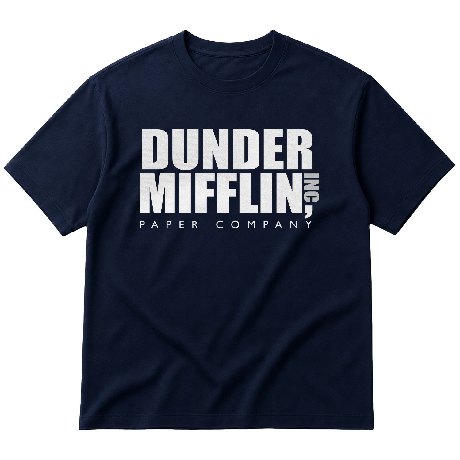 Dunder Mifflin Paper Company, Inc. Oversize Tişört L - İndigo Mavisi