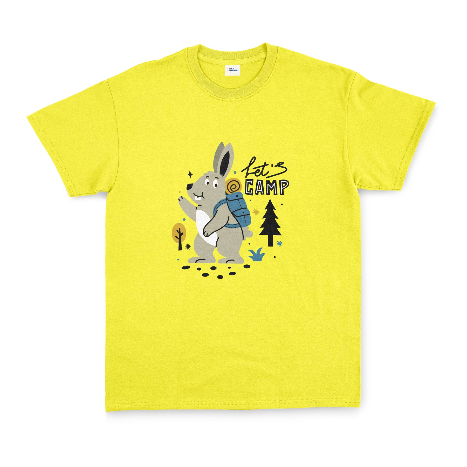 Let’s Camp Tişört XL - Sarı