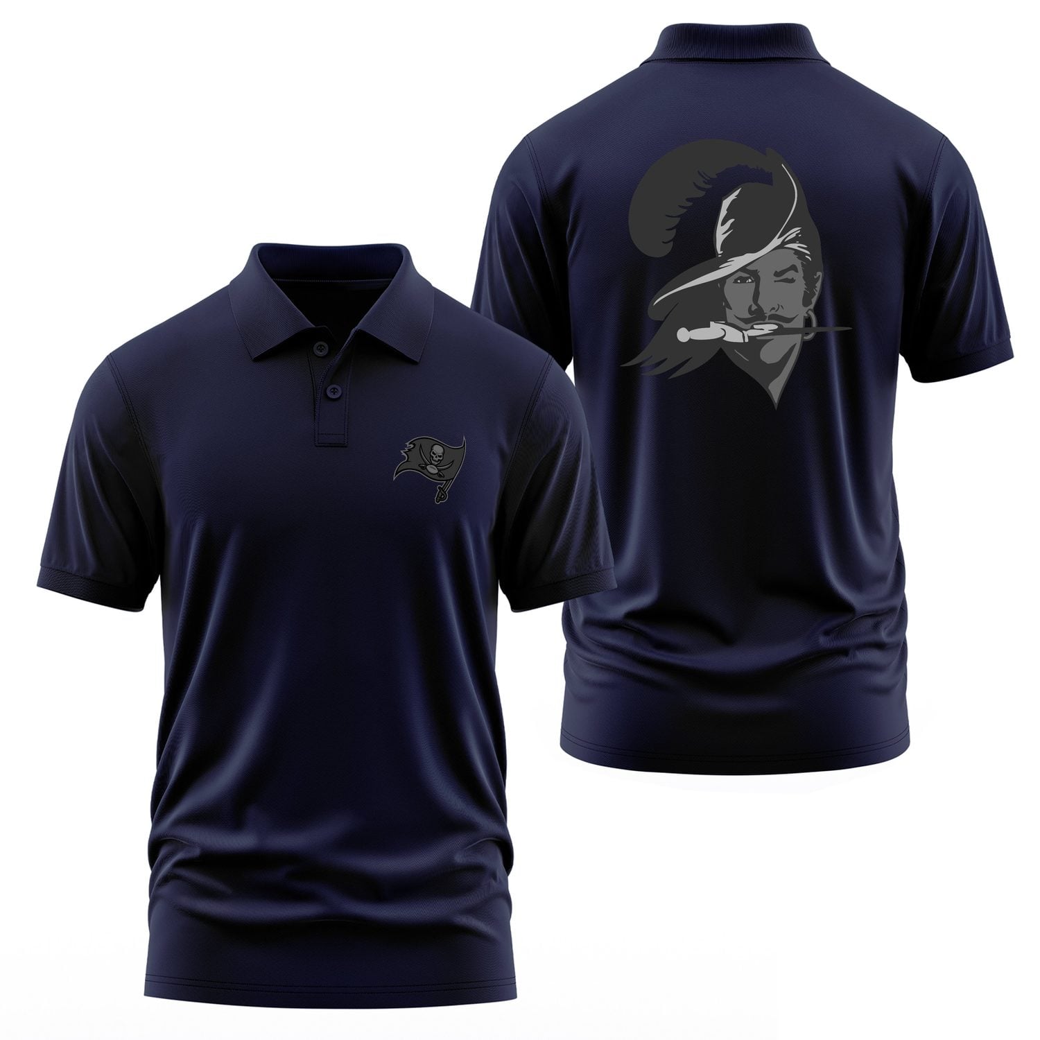 Tampa Bay Buccaneers Pirate Mode Polo Tişört XL - İndigo Mavisi