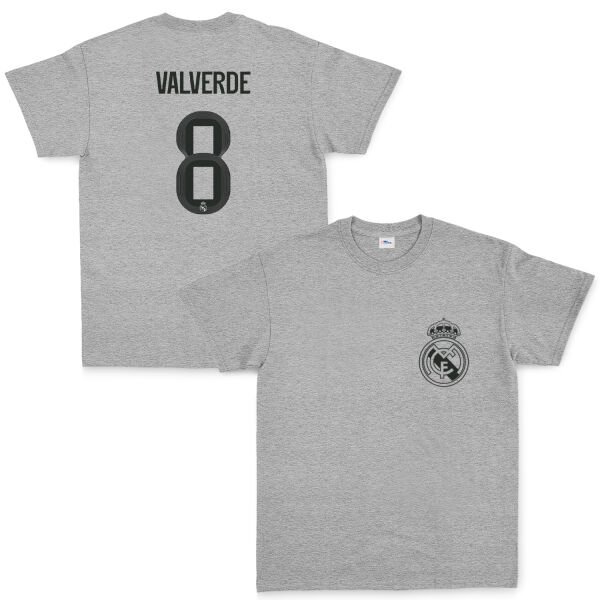 Federico Valverde RM BL Forma Tişört L - Gri