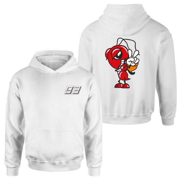 Marc Marquez Ant Edition Hoodie M - Beyaz