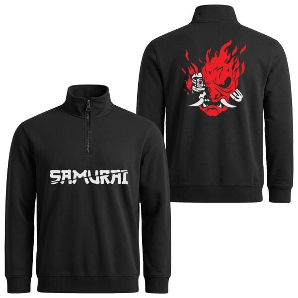Wake Up, Samurai | CYBERPUNK Yarım Fermuarlı Sweatshirt