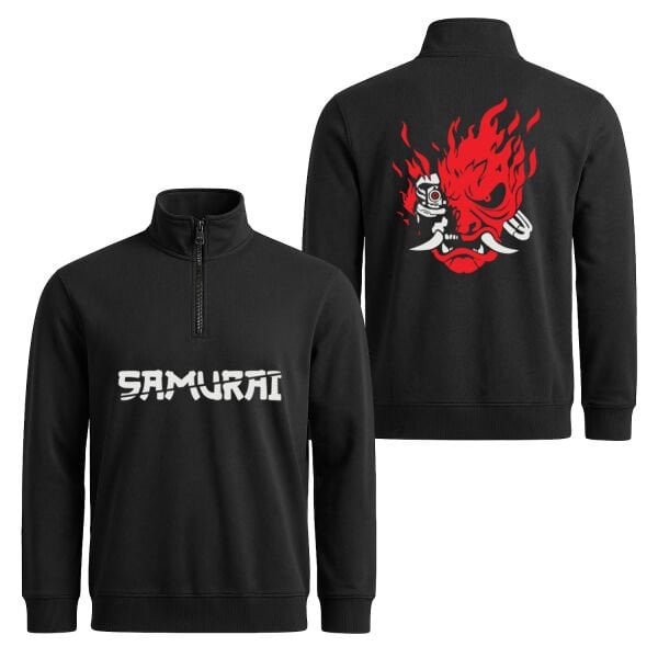 Wake Up, Samurai | CYBERPUNK Yarım Fermuarlı Sweatshirt