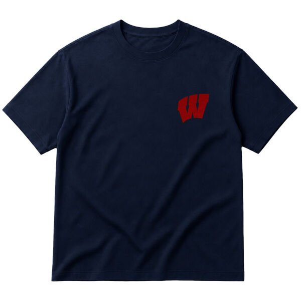 Wisconsin Badgers Oversize Tişört L - İndigo Mavisi