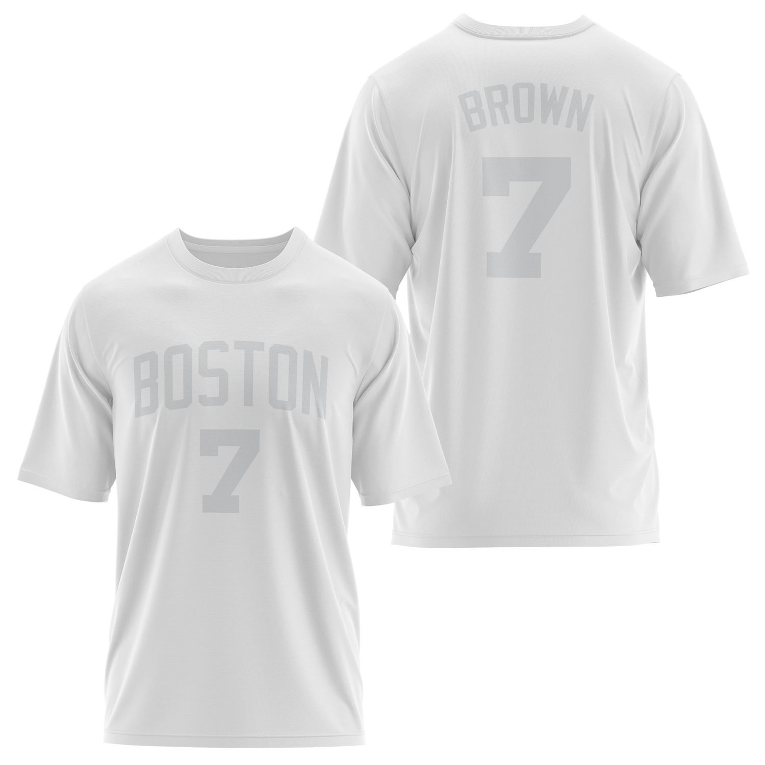 Jaylen Brown 24/25 Forma Oversize Tişört XL - Beyaz
