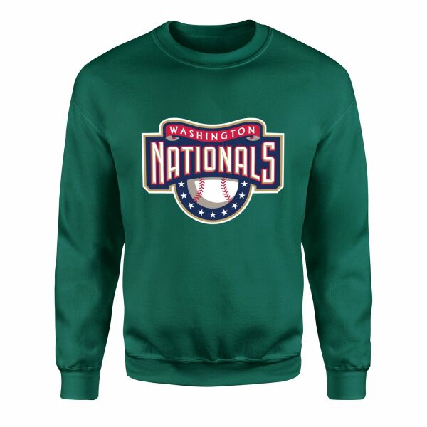 Washington NATIONALS Retro Sweatshirt S - Nefti Yeşili