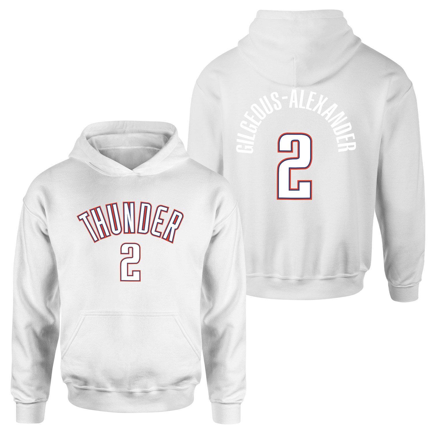 Shai Gilgeous-Alexander Oklahoma Forma Hoodie XXL - Beyaz