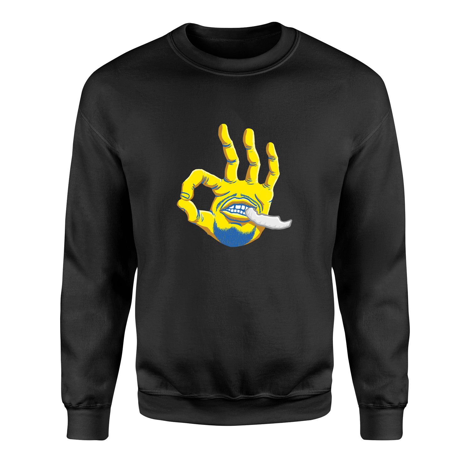 Stephen Curry Hand Sweatshirt S - Siyah