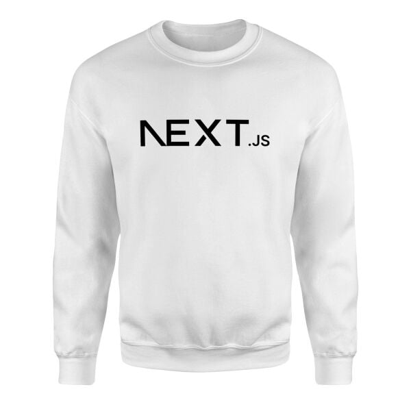 NEXT.js Sweatshirt S - Beyaz | OUTLET
