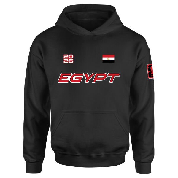 Mısır 2026 Hoodie L - Siyah