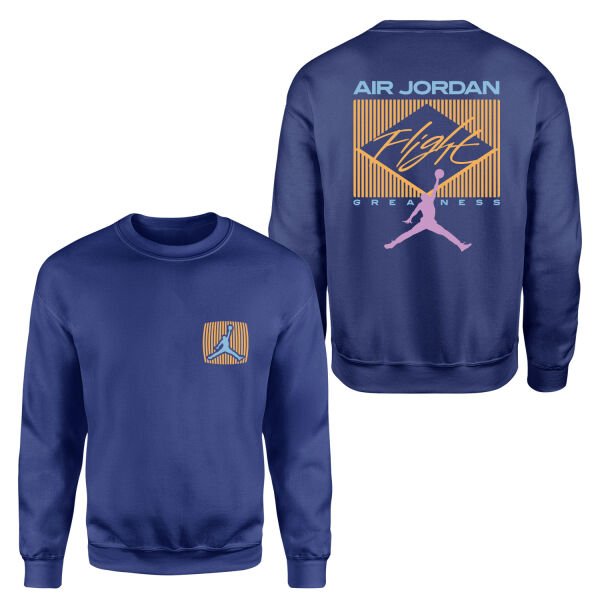 Flight Jordan Pastel Sweatshirt L - İndigo Mavisi