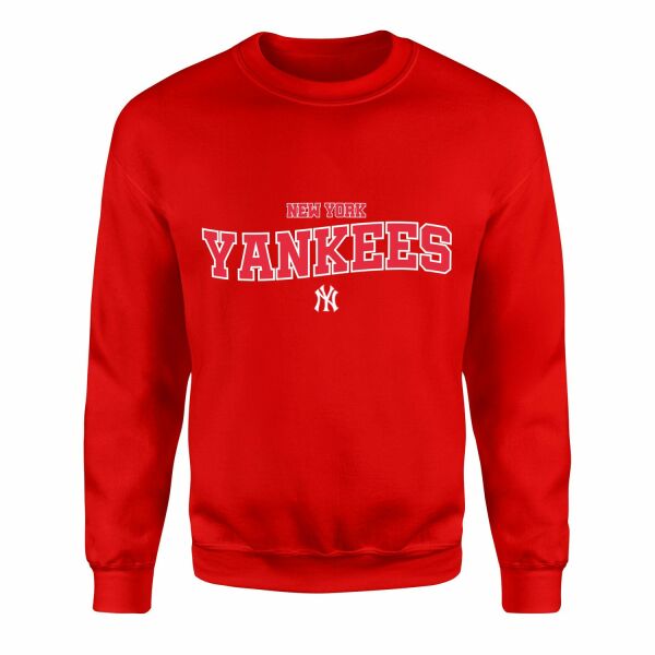 New York YANKEES HL Sweatshirt L - Kırmızı