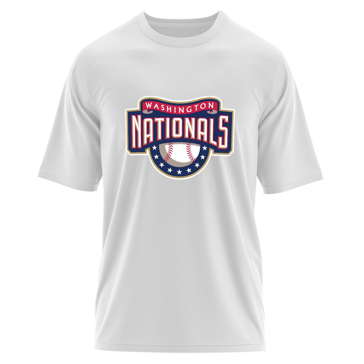 Washington NATIONALS Retro Oversize Tişört XL - Beyaz