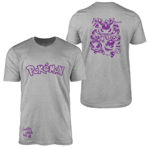 POKEMON Gengar SE Tişört M - Gri