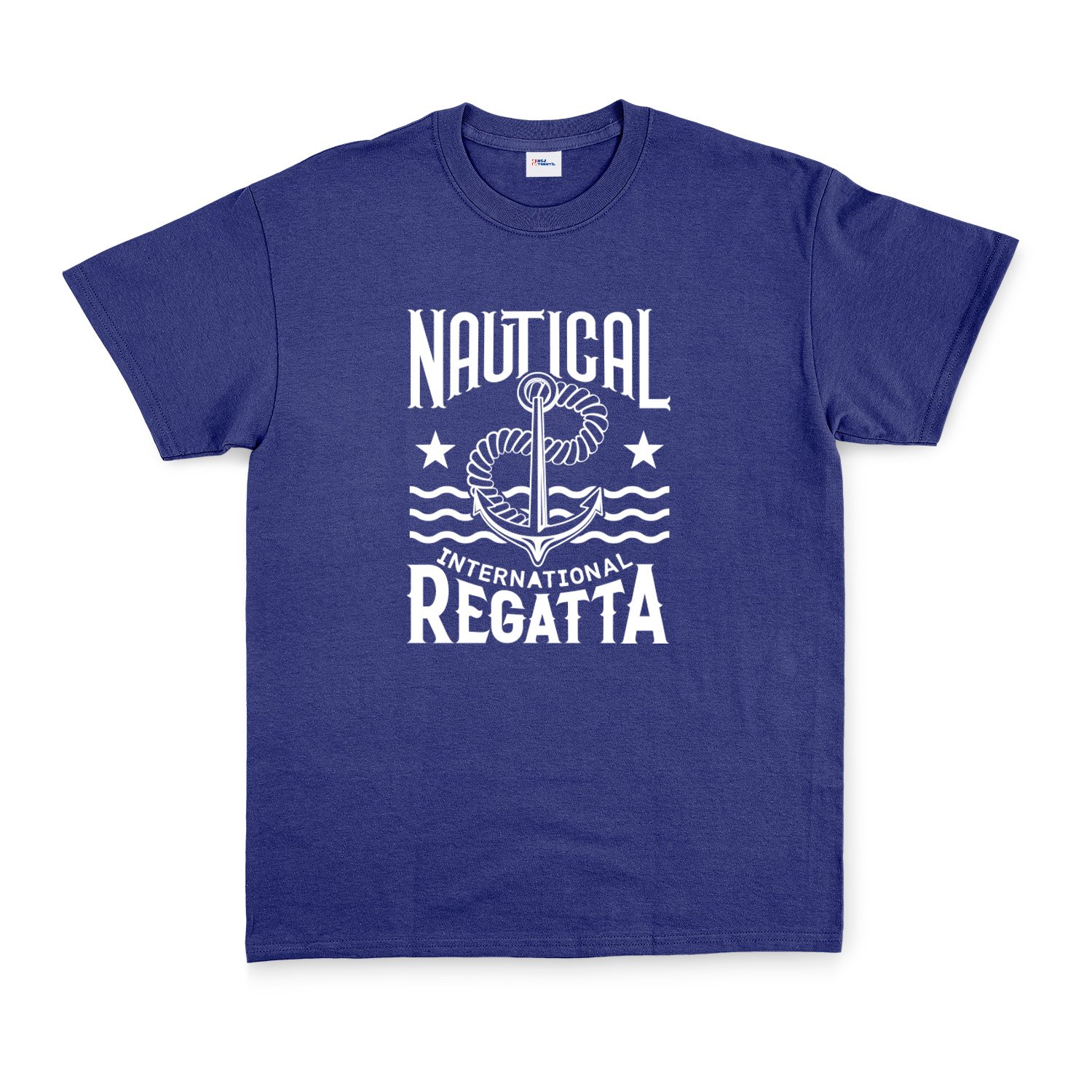 Nautical Regatta Tişört L - İndigo Mavisi