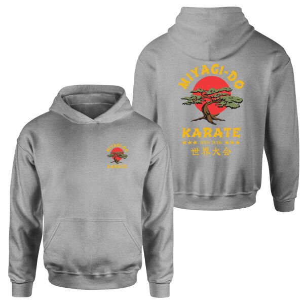 Miyagi Do Karate Hoodie M - Gri