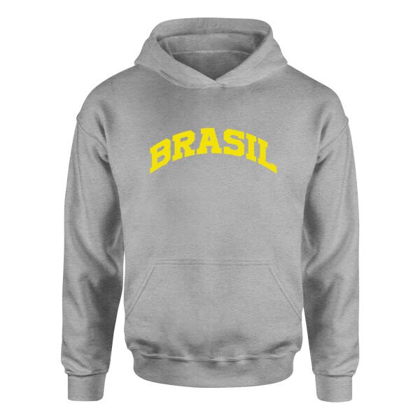 BRASIL Hoodie L - Gri