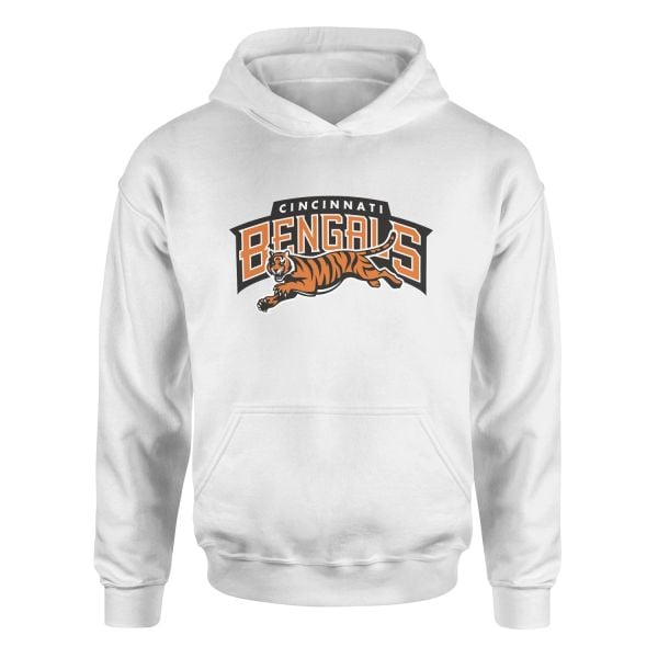 Cincinnati Bengals Hoodie M - Beyaz
