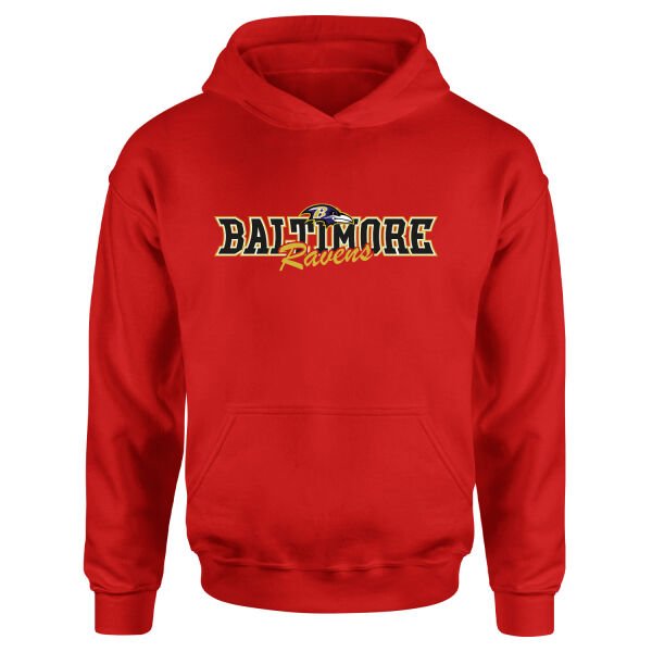Baltimore Ravens BR Hoodie M - Kırmızı