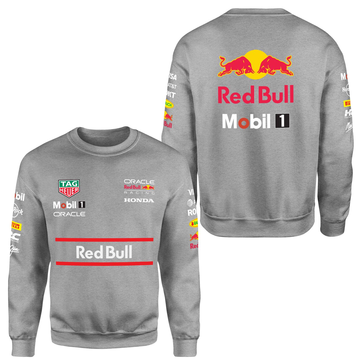 Red Bull Racing Teamline 2025 Sweatshirt M - Gri | OUTLET