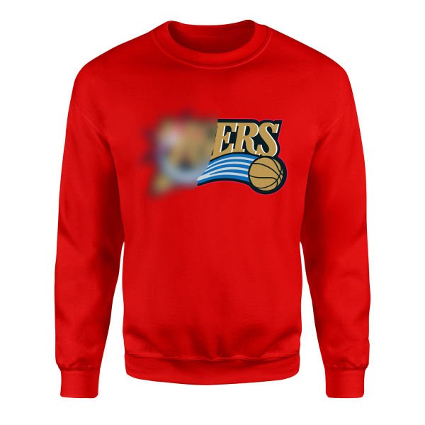 76ERS Sweatshirt M - Kırmızı