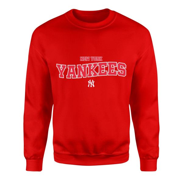 New York YANKEES HL Sweatshirt XL - Kırmızı