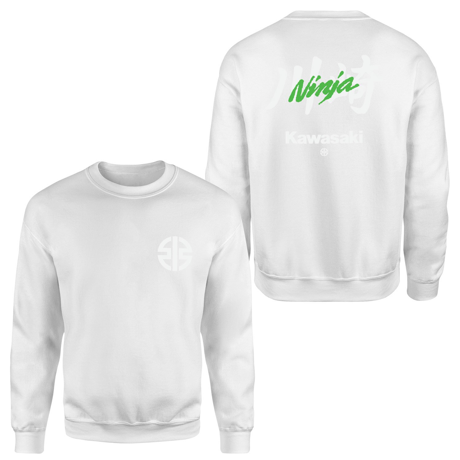 Kawasaki Ninja Superbike Supremacy Sweatshirt XL - Beyaz