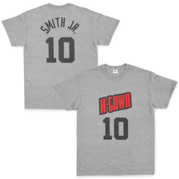 Jabari Smith Jr. 10 City Edition Forma Tişört L - Gri