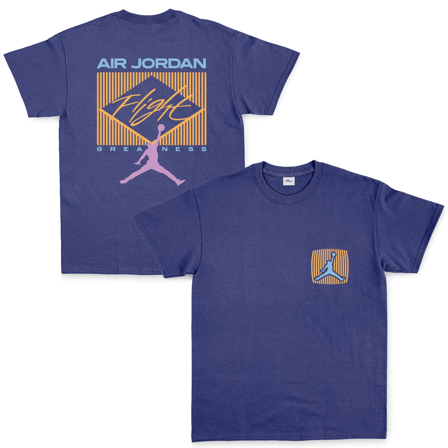 Flight Jordan Pastel Tişört XXL - İndigo Mavisi