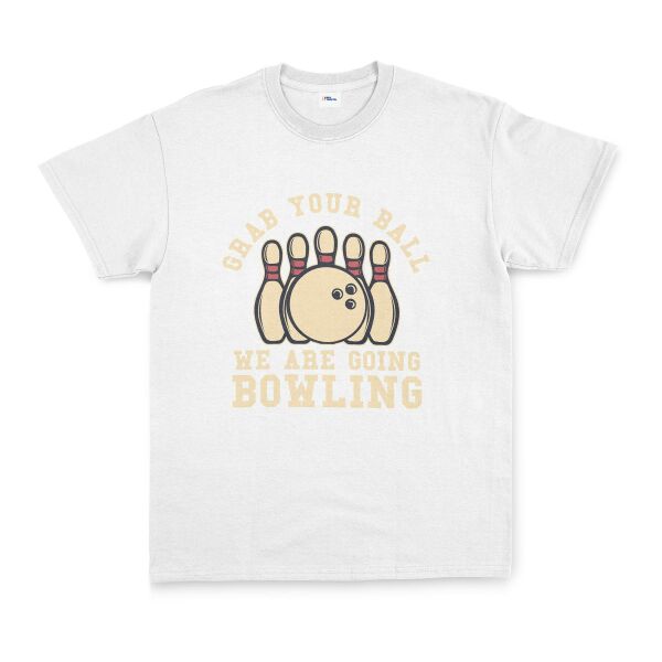 We Are Going Bowling Tişört M - Beyaz