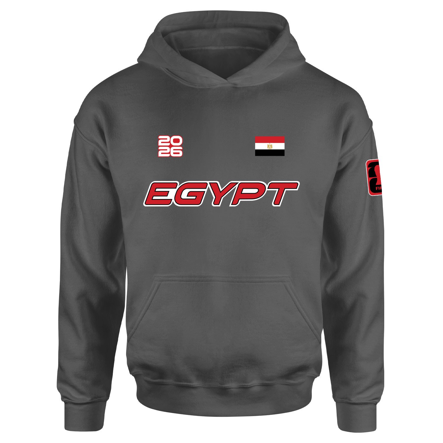 Mısır 2026 Hoodie M - Füme