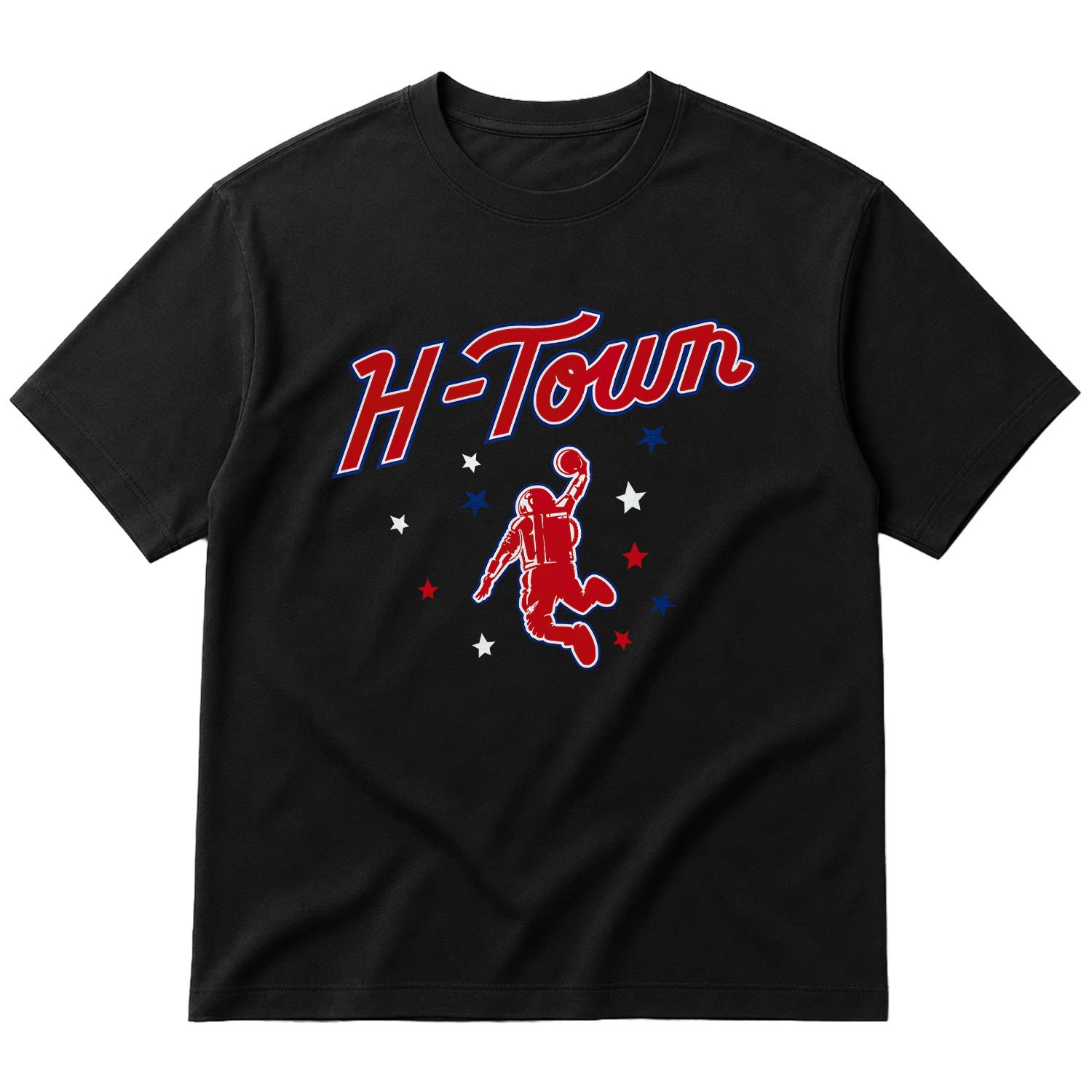 H-TOWN Rockets Oversize Tişört L - Siyah