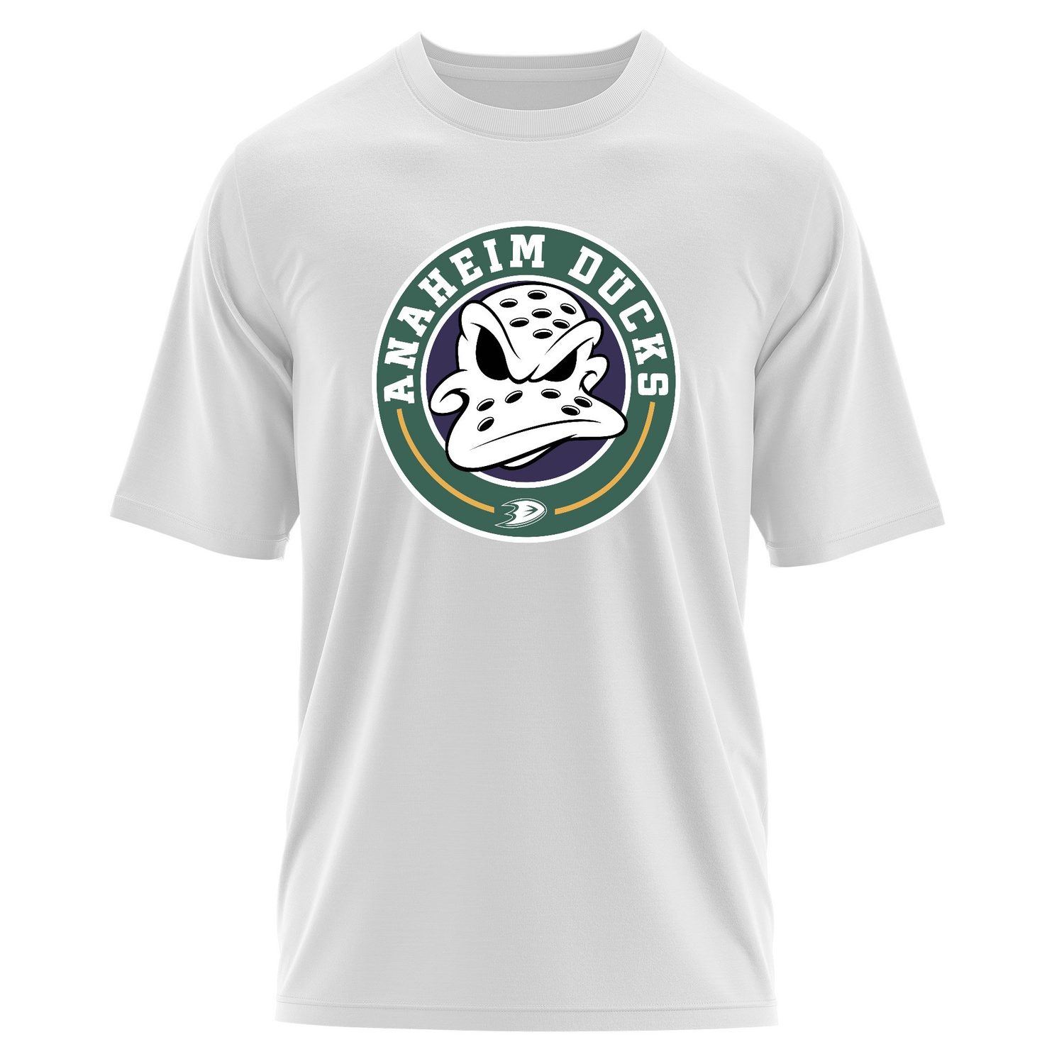 Anaheim Ducks Vintage Oversize Tişört XL - Beyaz