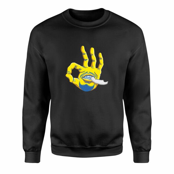 Stephen Curry Hand Sweatshirt XL - Siyah